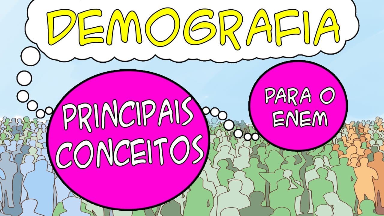 Thumbnail: Demografia - Entenda os principais conceitos para o ENEM