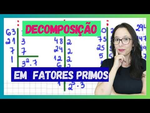 Thumbnail da aula: DECOMPOSIÇÃO DE UN NÚMERO EM FATORES PRIMOS pela DIVISÃO SUCESSIVA