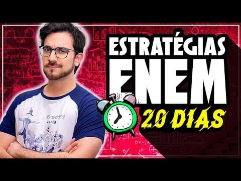 Thumbnail da aula: 3 SEMANAS PARA O ENEM!!!! (Um vídeo para te puxar de volta à realidade)