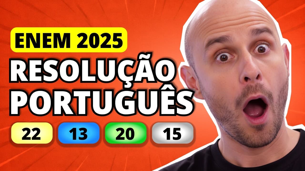 Thumbnail: ENEM 2025 Linguagens – Questão 22 | Art. 26-A. Nos estabelecimentos de ensino fundamental e médio