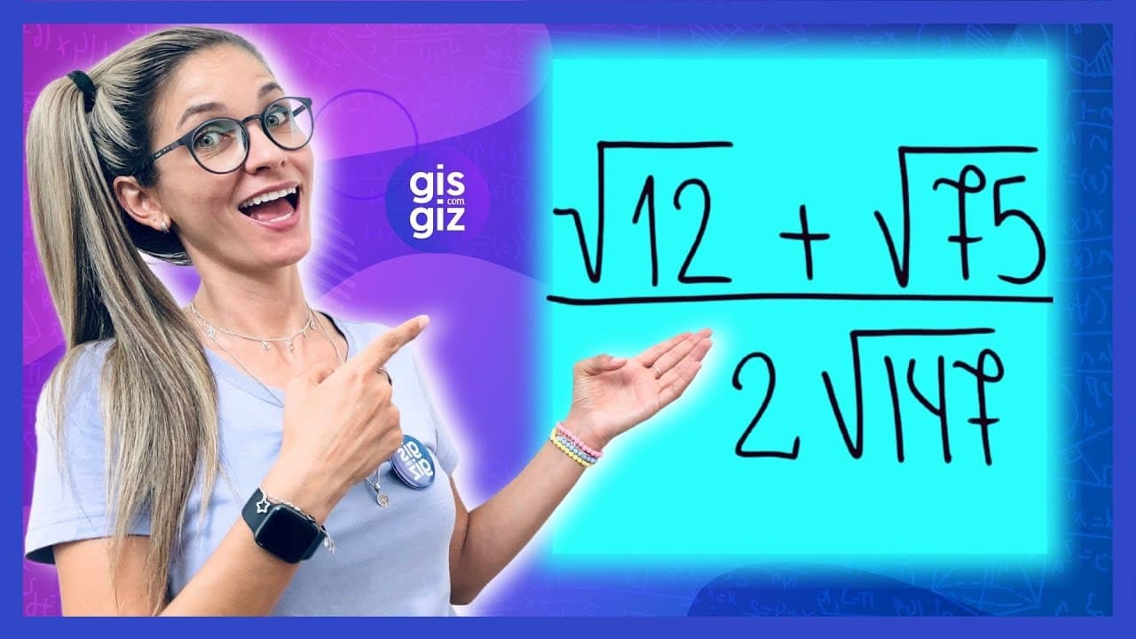 Thumbnail: SIMPLIFICAÇÃO DE RADICAIS | SIMPLIFICAÇÃO DE RAIZ | |RADICIAÇÃO | \Prof. Gis/