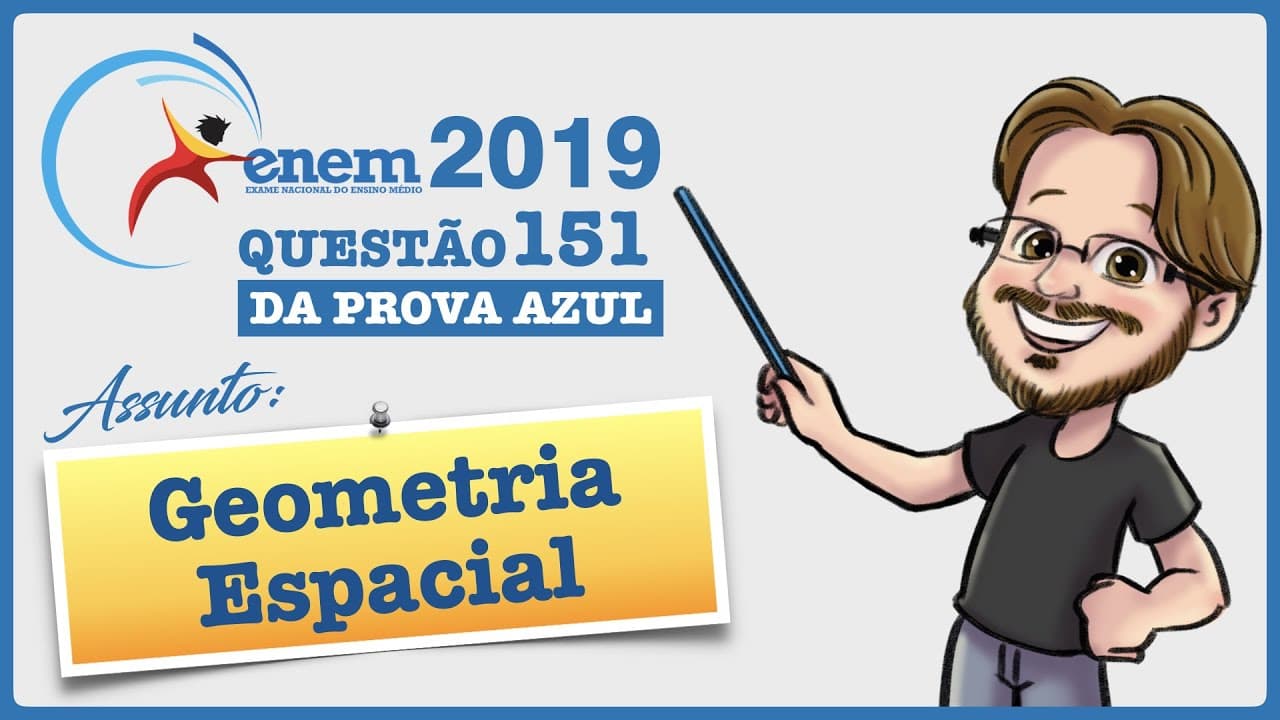 Thumbnail: ENEM 2020 || Geometria Espacial || Uma das Sete Maravilhas do Mundo Moderno é o Templo de Kukulkán,