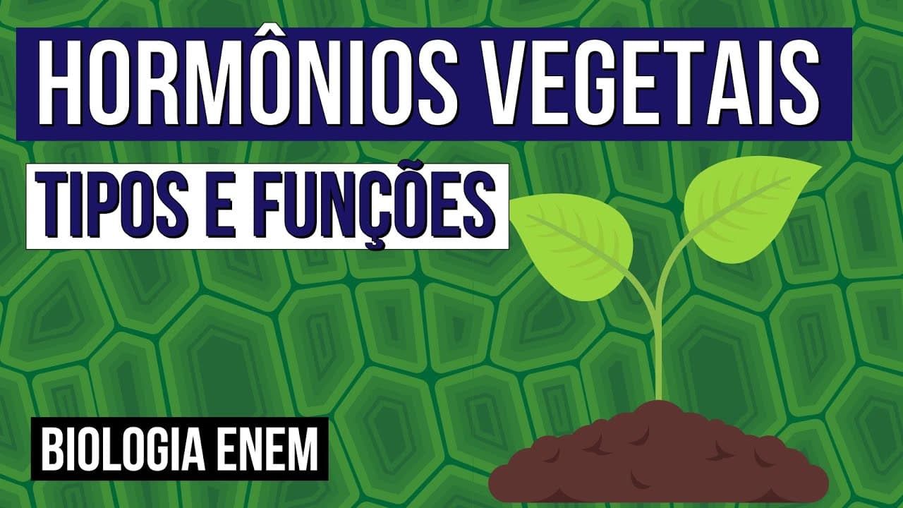 Thumbnail: HORMÔNIOS VEGETAIS: tipos e funções | Biologia para o Enem | Cláudia de Souza Aguiar