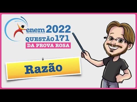 Thumbnail da aula: ENEM 2022 || Razão || No período de 2005 a 2013, o valor de venda dos imóveis em uma cidade