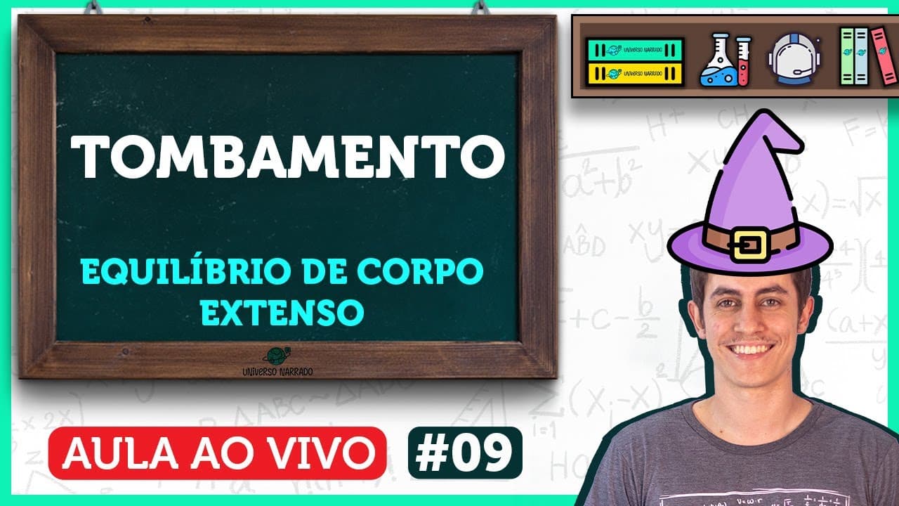 Thumbnail: Equilíbrio de Corpo Extenso: Tombamento e Torque | Aula de Física | LIVE009