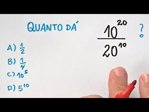 Thumbnail da aula: 10^20 ÷ 20^10 = ❓️