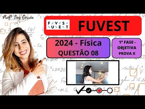 Thumbnail da aula: 🟣 FÍSICA / FUVEST 2024 / 1ª FASE / QUESTÃO 08 / PROVA X / Como ilustrado pela foto, o gerador de...