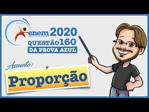 Thumbnail da aula: ENEM 2020 || Proporção || Um motociclista planeja realizar uma viagem cujo destino fica a 500 km de