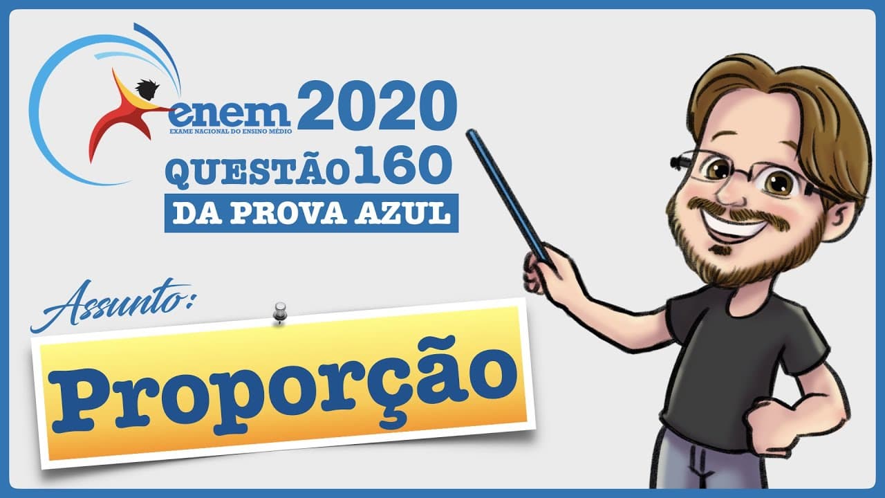 Thumbnail: ENEM 2020 || Proporção || Um motociclista planeja realizar uma viagem cujo destino fica a 500 km de