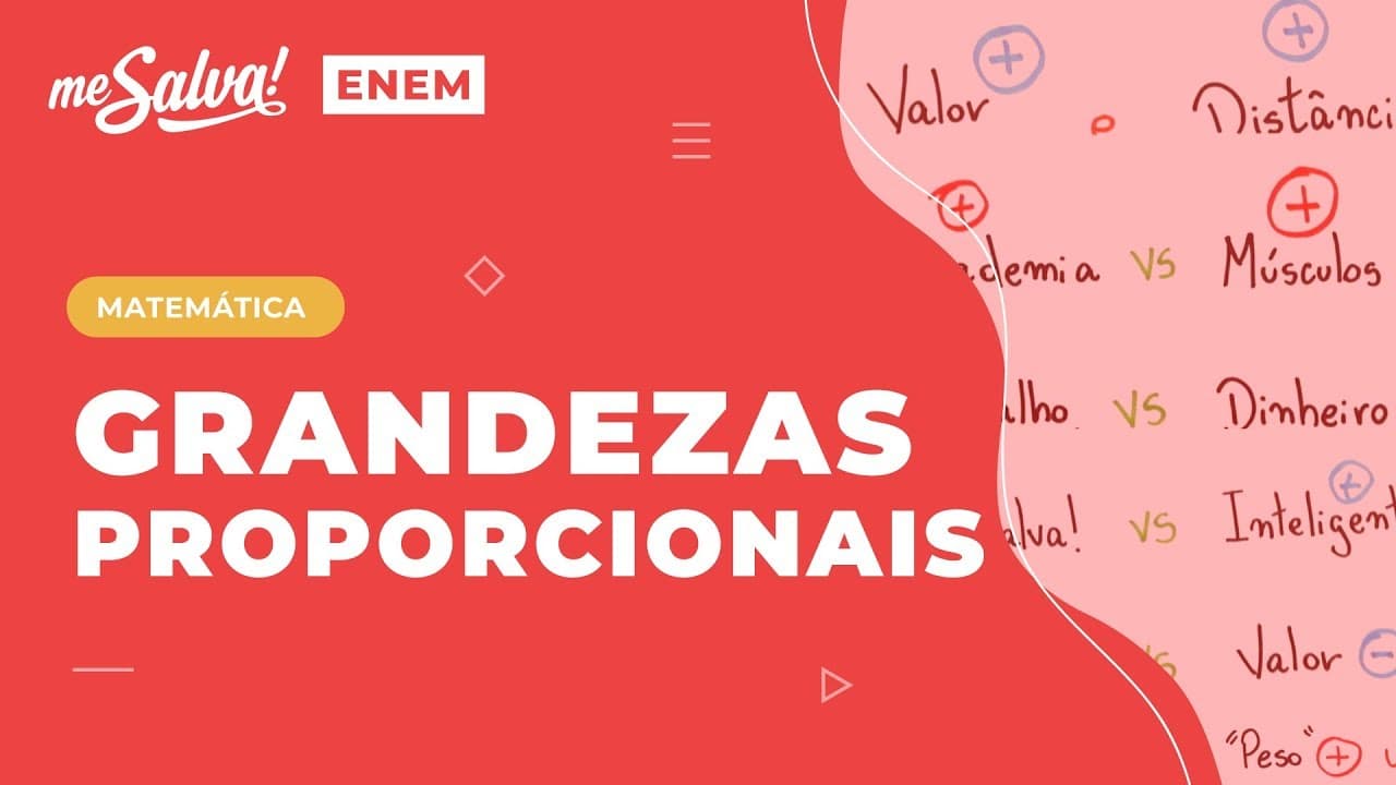 Thumbnail: Grandezas Proporcionais PRGR01 Aula 01