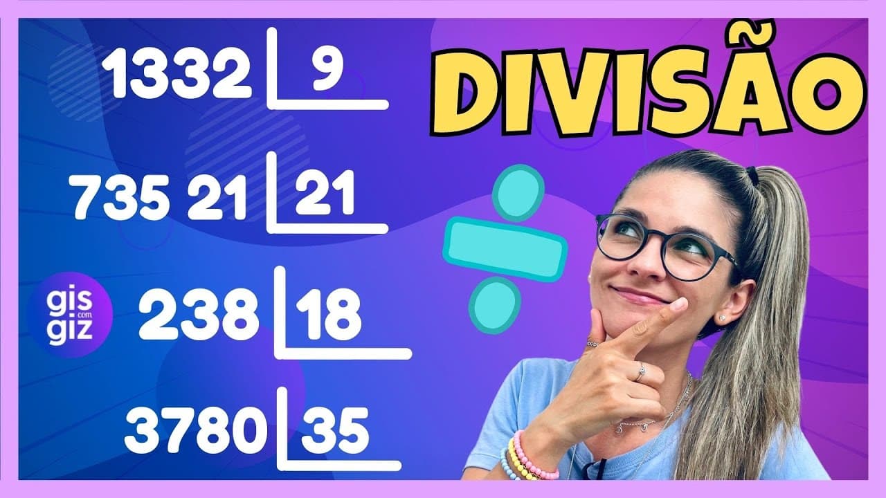 Thumbnail: DIVISÃO  | APRENDA AGORA MESMO | GIS COM GIZ