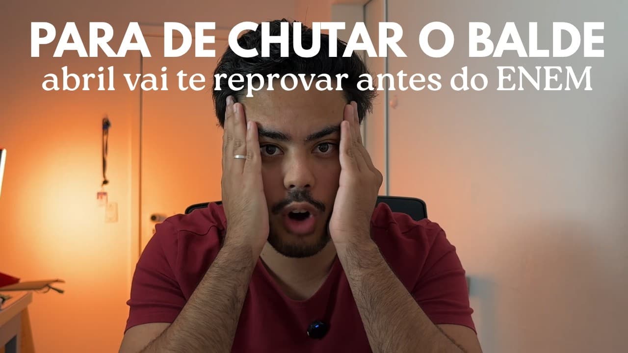 Thumbnail: Você vai desistir em abril. Eu preciso te avisar antes que aconteça.