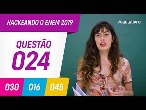 Thumbnail da aula: Enem 2019 | Literatura: Efeito de humor | Questão 24 (branco)