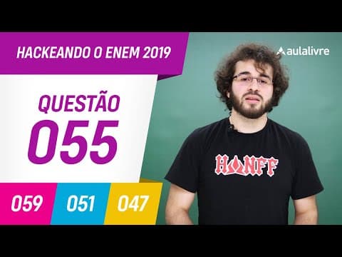 Thumbnail da aula: Enem 2019 | Filosofia: direito | Questão 55 (branco)