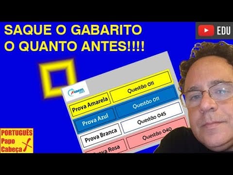Thumbnail da aula: Questões do ENEM CXXXIV- Aula 606