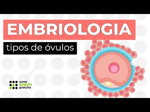 Thumbnail da aula: EMBRIOLOGIA: tipos de óvulos | Biologia para o Enem | Cláudia de Souza Aguiar