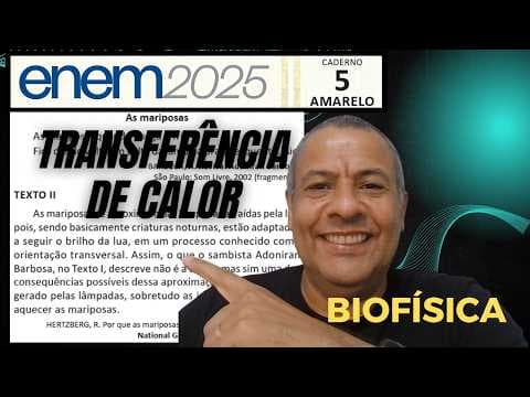 Thumbnail da aula: ENEM 2025 AMARELA Q.91_As mariposas se aproximam das lâmpadas atraídas pela luz, pois, sendo