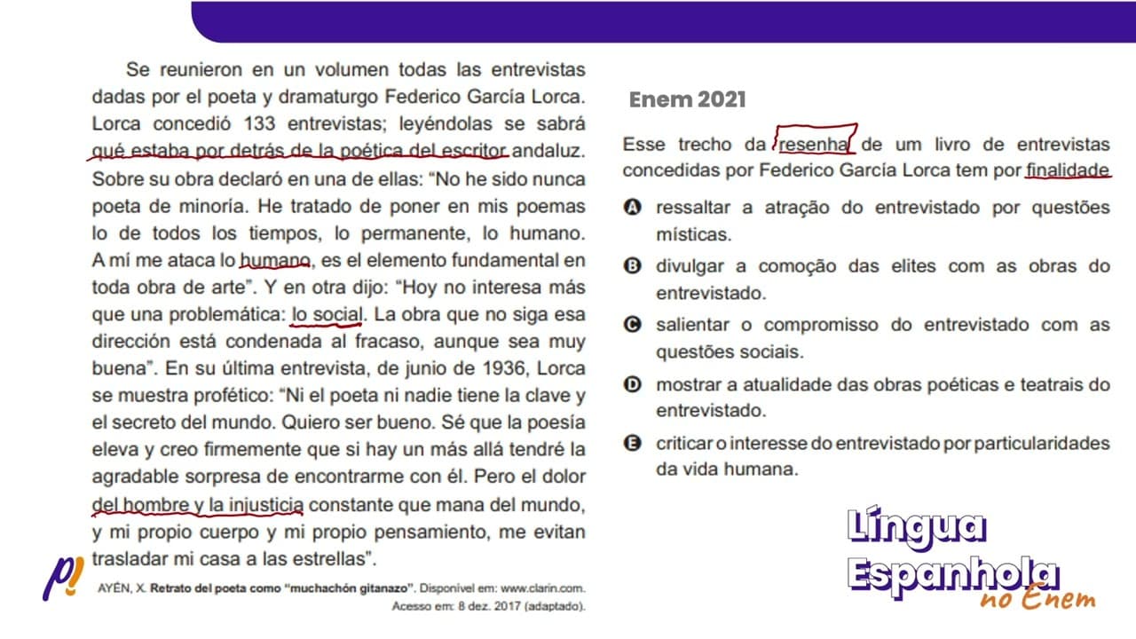 Thumbnail: ENEM 2021 - CONECTORES DISCURSIVOS | Se reunieron en un volumen todas las entrevistas dadas por...
