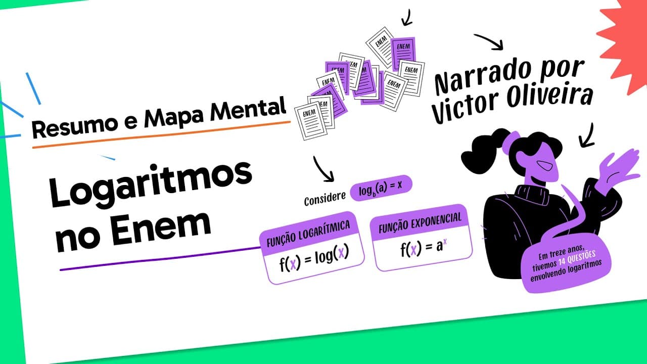 Thumbnail: Logaritmos no Enem: como a prova cobra e como resolver!