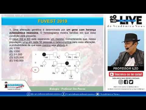Thumbnail da aula: Resolução de questão de genética da Fuvest 2019