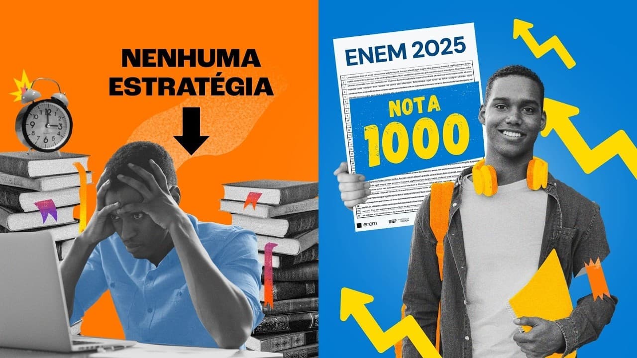 Thumbnail: 5 DICAS para o ENEM e um PLANO DE ESTUDOS INFALÍVEL!