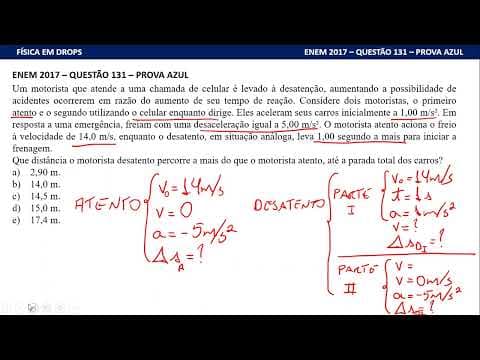 Thumbnail da aula: ENEM 2017 - QUESTÃO 131 - Prova AZUL - Física