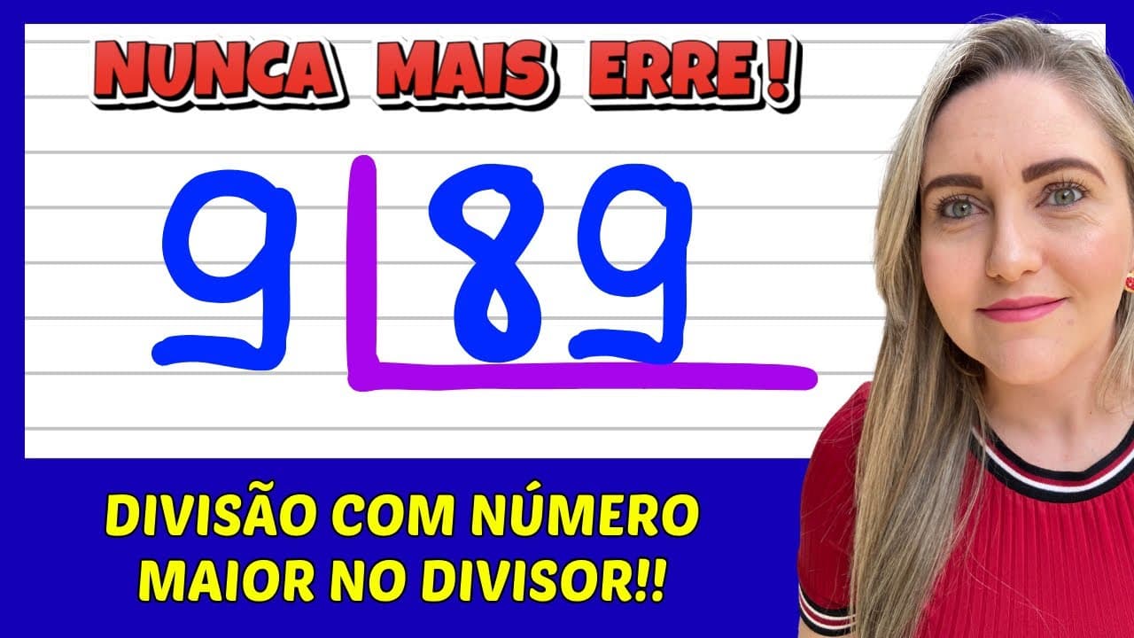 Thumbnail: NUNCA MAIS ERRE DIVISÃO! APRENDA FAZER DIVISÃO COM 2 ALGARISMOS! VEM APRENDER MATEMÁTICA COM AMOR!