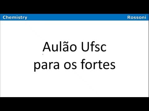Thumbnail da aula: Aulão Ufsc - para os fortes!