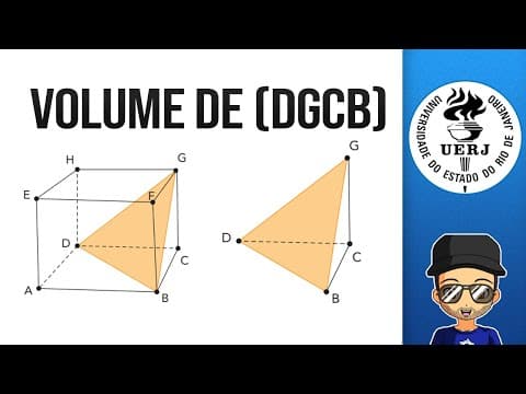 Thumbnail da aula: Gabarito Uerj 2023 Questão 22 Matemática Volume do Sólido