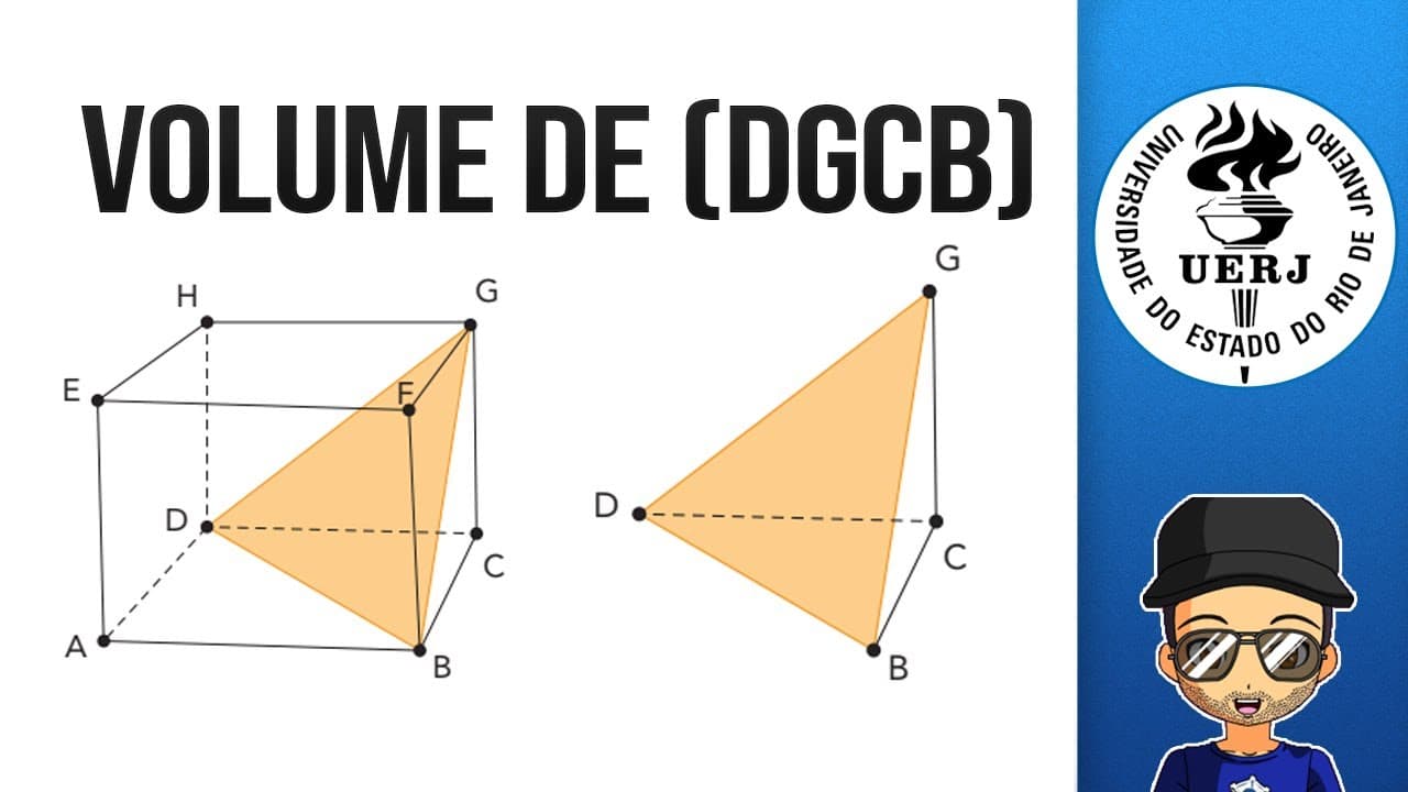 Thumbnail: Gabarito Uerj 2023 Questão 22 Matemática Volume do Sólido