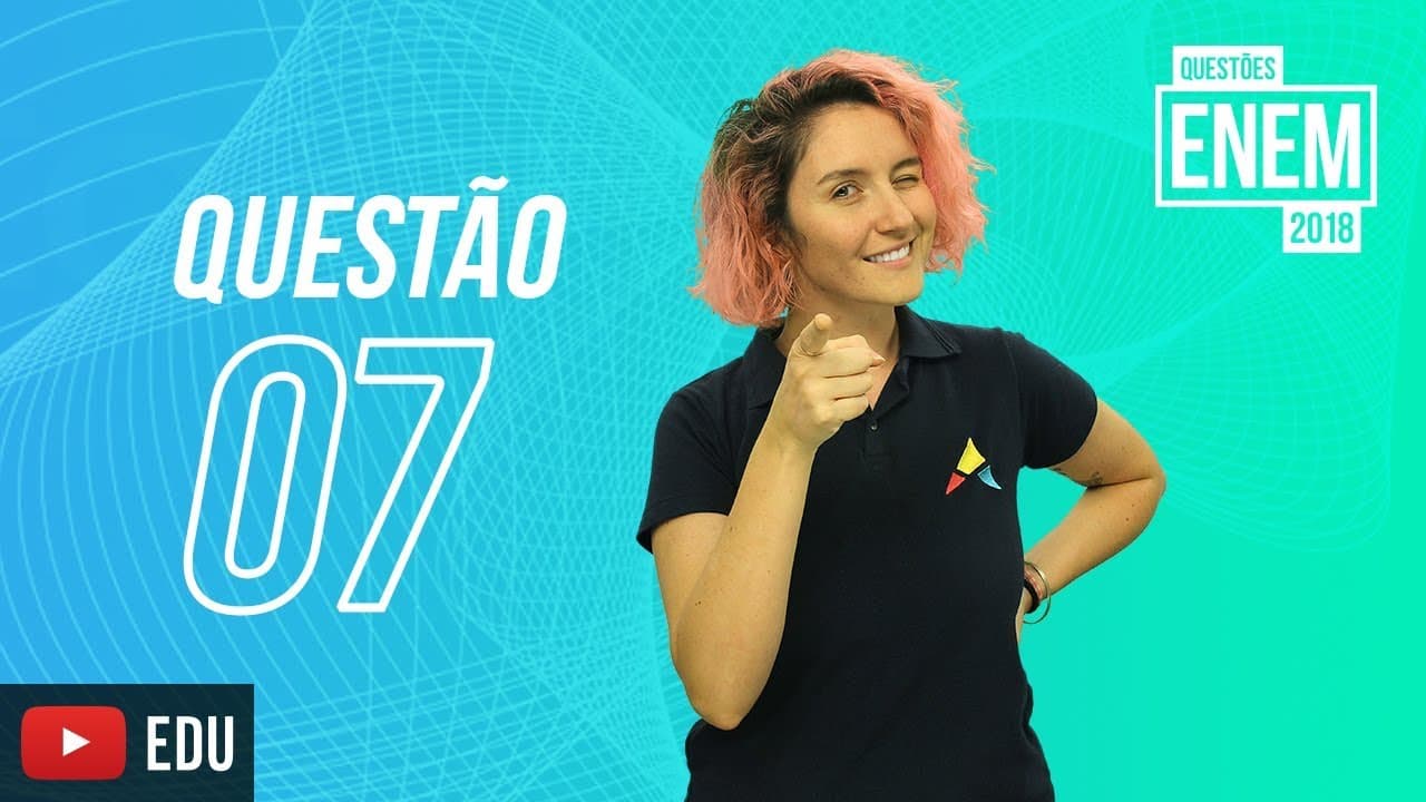 Thumbnail: ENEM 2018 | Planejamento linguístico | questão 7 (caderno amarelo)