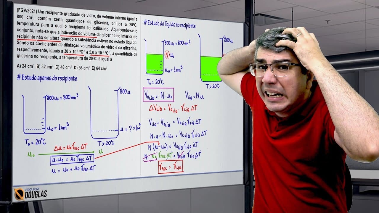 Thumbnail: Questão ruim e difícil de dilatação absurda da FGV endossada por sistema de ensino