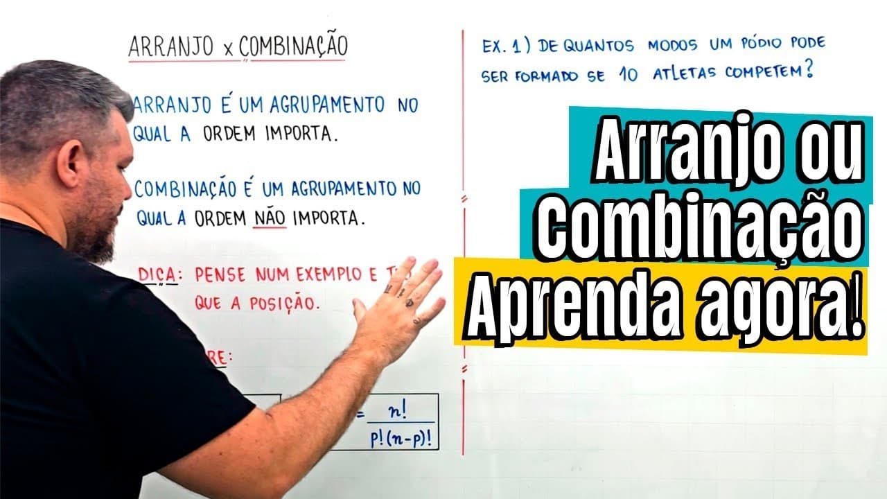 Thumbnail: Arranjo ou Combinação Fácil! Nunca mais confunda!