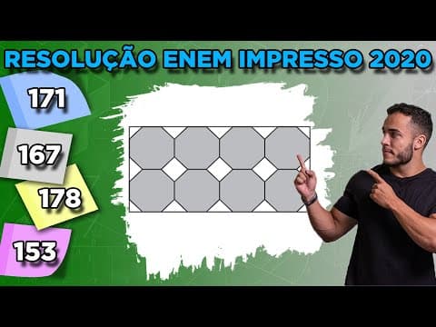 Thumbnail da aula: 🔵 Questão 171 - Caderno Azul | Geometria Plana | MATEMÁTICA ENEM 2020