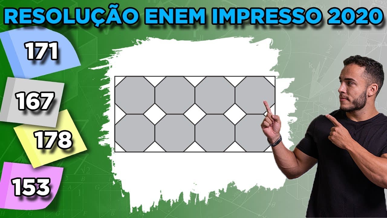 Thumbnail: 🔵 Questão 171 - Caderno Azul | Geometria Plana | MATEMÁTICA ENEM 2020
