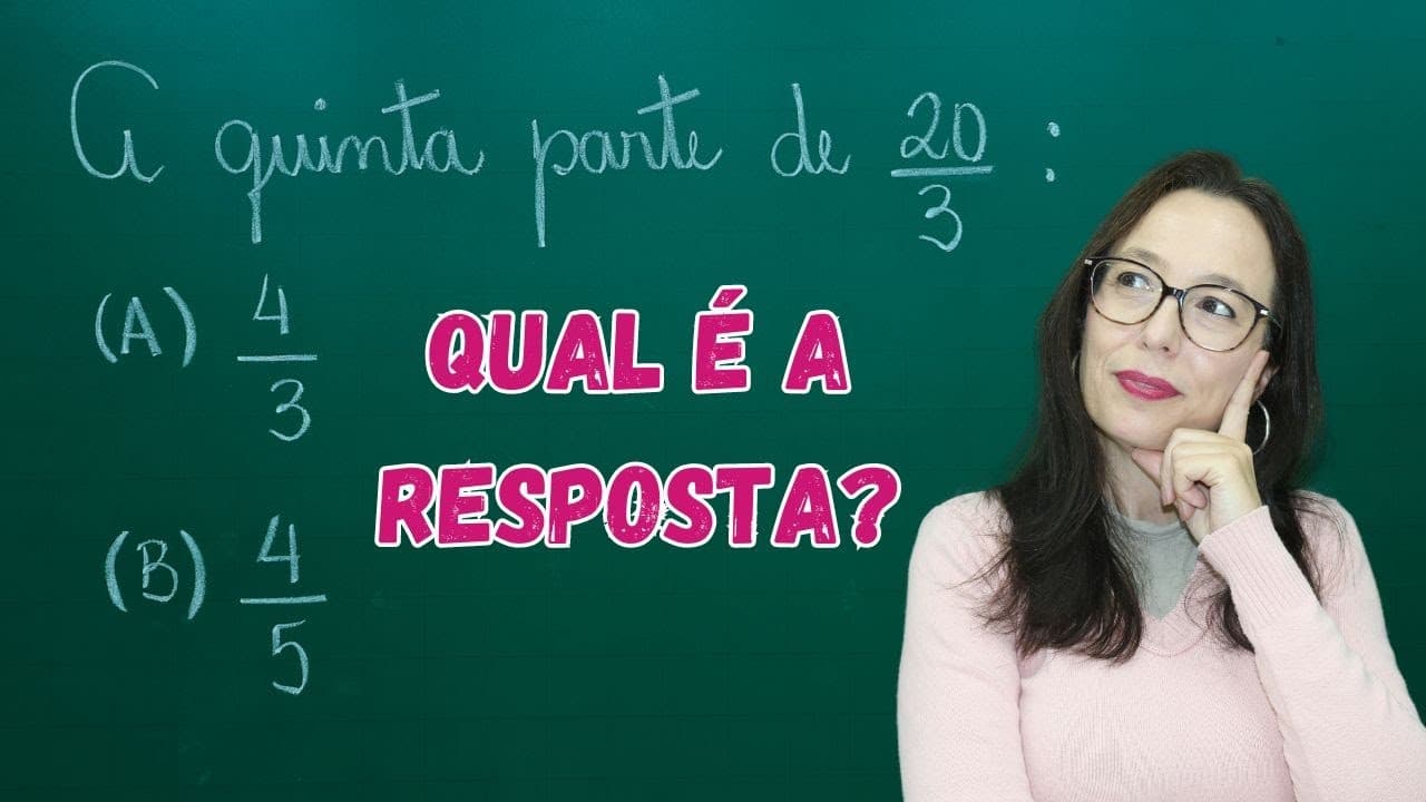 Thumbnail: 3 QUESTÕES ENVOLVENDO FRAÇÕES - Parte de uma fração