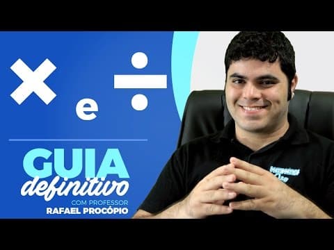 Thumbnail da aula: MULTIPLICAÇÃO E DIVISÃO | Guia Definitivo das Operações Fundamentais da Aritmética
