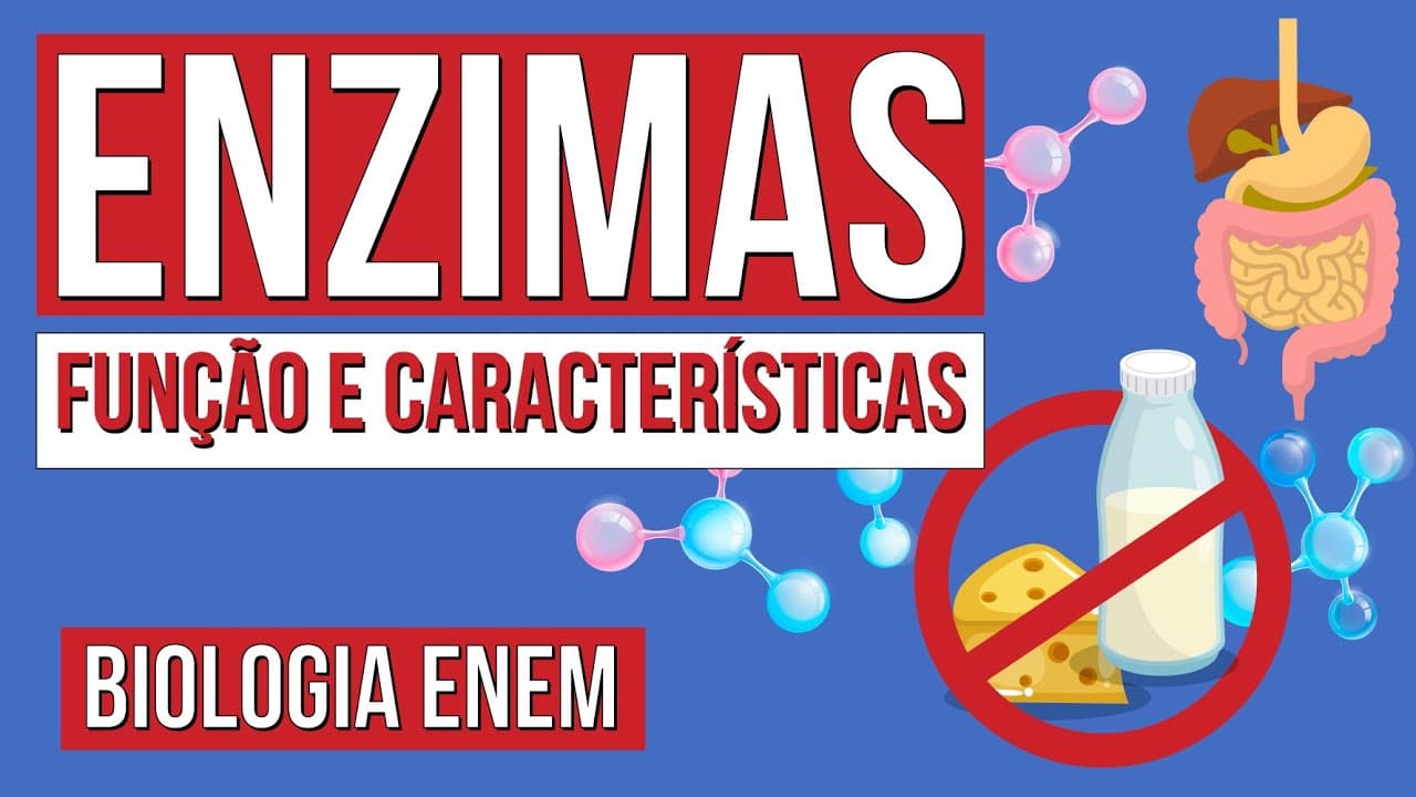 Thumbnail: ENZIMAS: função e características | Resumo de Biologia para o Enem | Cláudia de Souza Aguiar