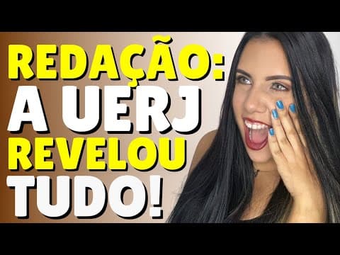 Thumbnail da aula: CORREÇÃO UERJ: INFORMAÇÕES PARA TIRAR NOTA MÁXIMA!