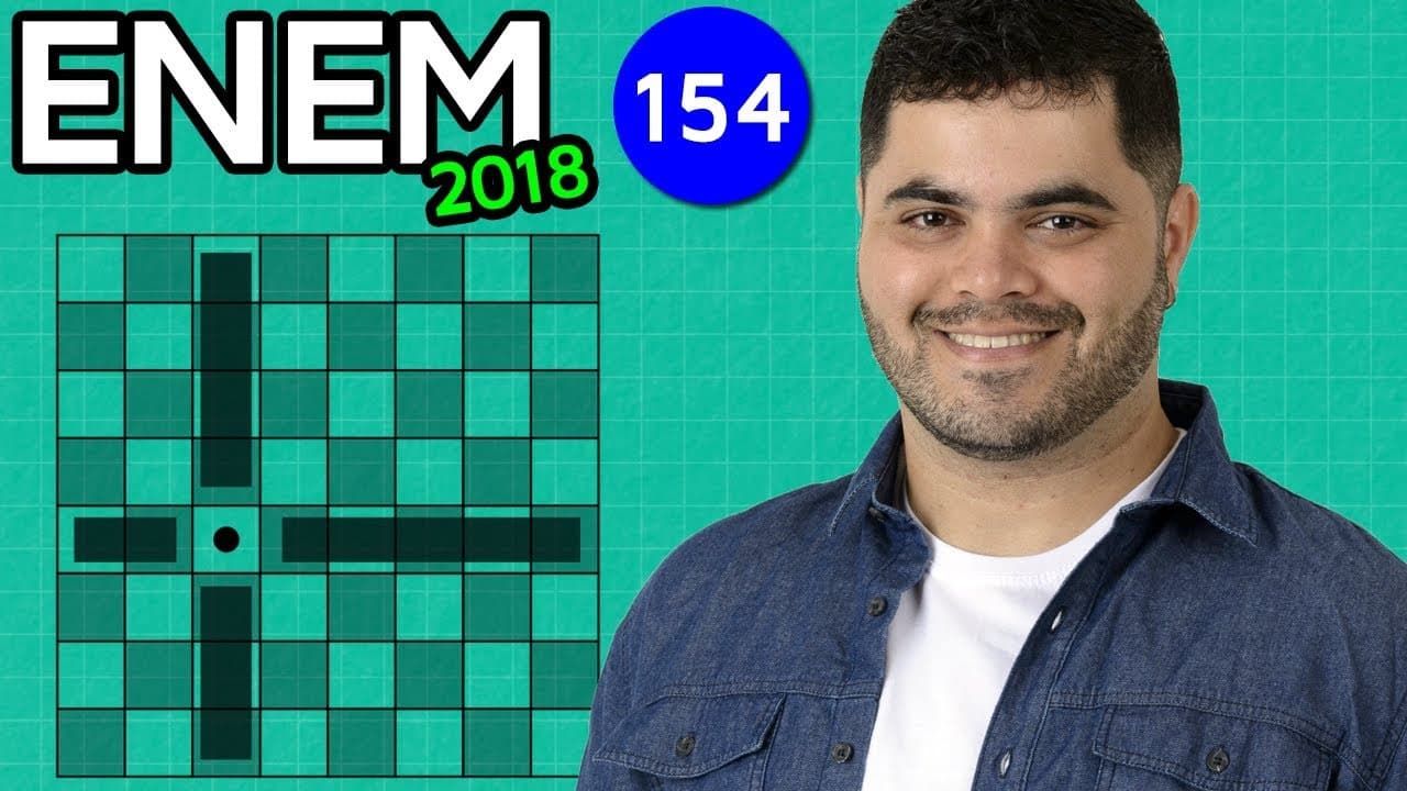Thumbnail: 🔥 ENEM 2018 Matemática 154 👉🏻 Probabilidade e Dimensões do Tabuleiro