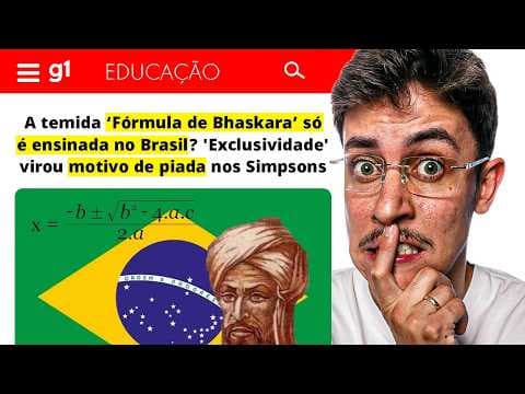 Thumbnail da aula: Se você não fosse brasileiro NÃO ESTUDARIA a FÓRMULA DE BHASKARA?