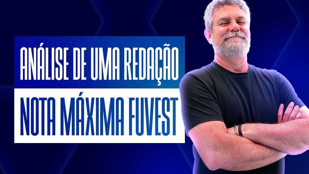 Thumbnail: Análise de uma redação nota máxima da Fuvest 2022!!!