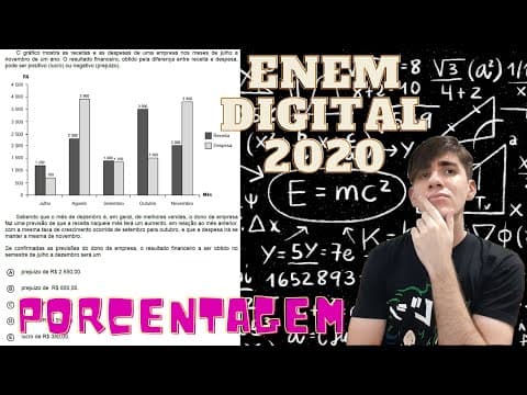 Thumbnail da aula: (Enem Digital 2020) 5 - O gráfico mostra as receitas e as despesas de uma empresa nos meses de julho