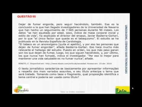 Thumbnail da aula: Prova Amarela do Enem 2010 (Espanhol - Questão 95)