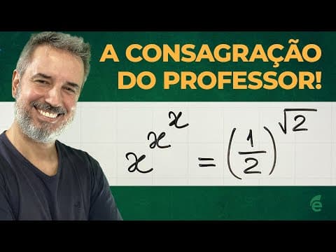 Thumbnail da aula: x^x^x = (1/2)^√2 : uma equação para consagrar professores 👊 [Horizontal]