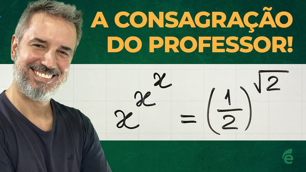 Thumbnail: x^x^x = (1/2)^√2 : uma equação para consagrar professores 👊 [Horizontal]