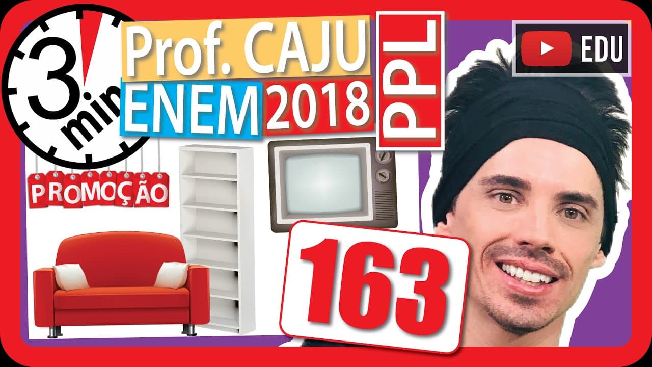 Thumbnail: 🏃ENEM 2018 PPL 👉 RAPIDINHA Questão 163 - Sistema Linear