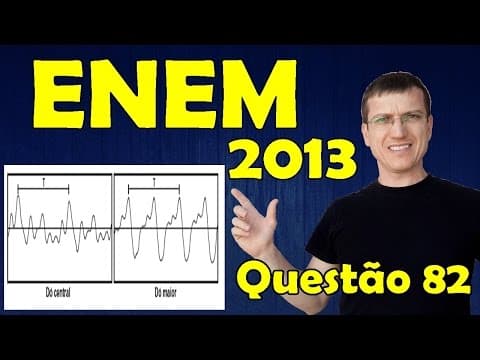 Thumbnail da aula: ENEM 2013 - Questão 82 resolvida (Caderno Azul)  - Física - Ondulatória - Prof. Marcelo Boaro