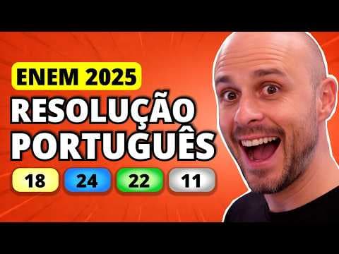 Thumbnail da aula: ENEM 2025 Linguagens – Questão 18 | Nesse cartaz, a utilização de frases que projetam a vida