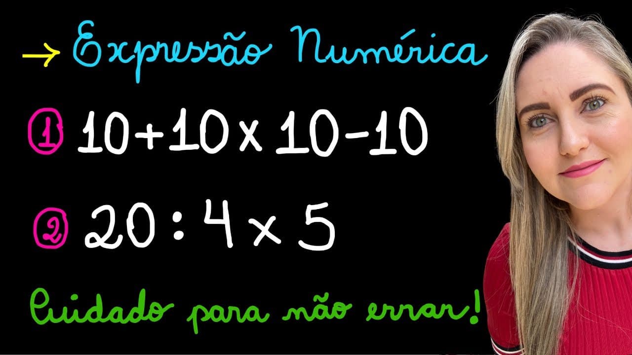 Thumbnail: CUIDADO COM ESSAS EXPRESSÕES! CUIDADO COM O PEMDAS! EXPLICAÇÃO PARA APRENDER MATEMÁTICA!
